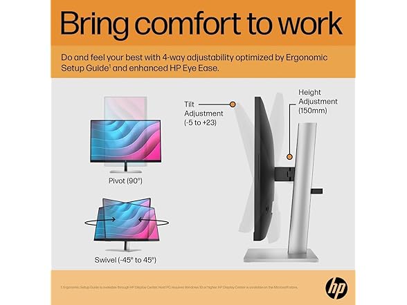 HP 23.8" FHD Monitor | E24 G5