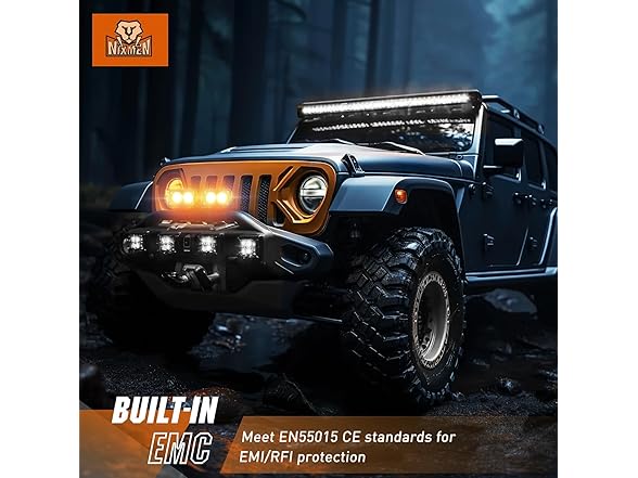 Nilight Motorcycle Amber LED Pods 2 PCS 3 Inch