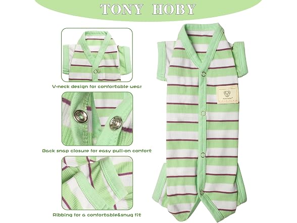 Dog Pajamas, Dog Jumpsuit 4 Legged Pajamas w