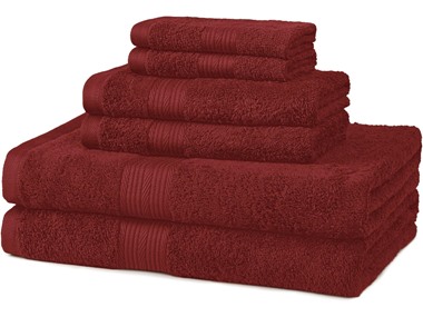 $12.99, Was $19.99, 35% Off! Amazon 100% Cotton Bath Towel/Set 6Pc dealfomo