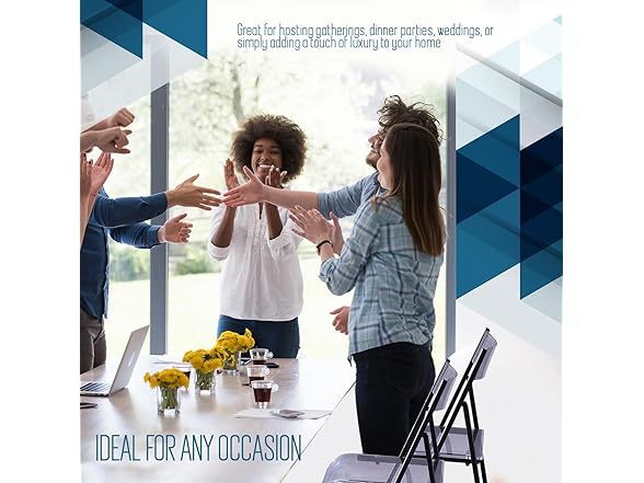 Kasper Flex Modern Acrylic Folding Chairs (2Pk)