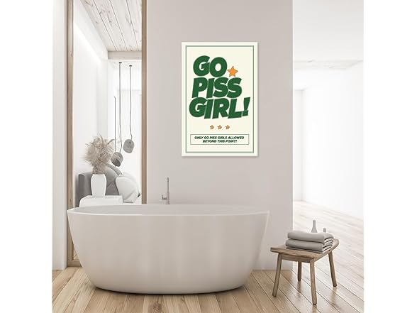 DFAIUY Go Piss Girl Art Print