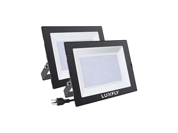 LUXFLY 2 Pack LED Flood Lights Outdoor