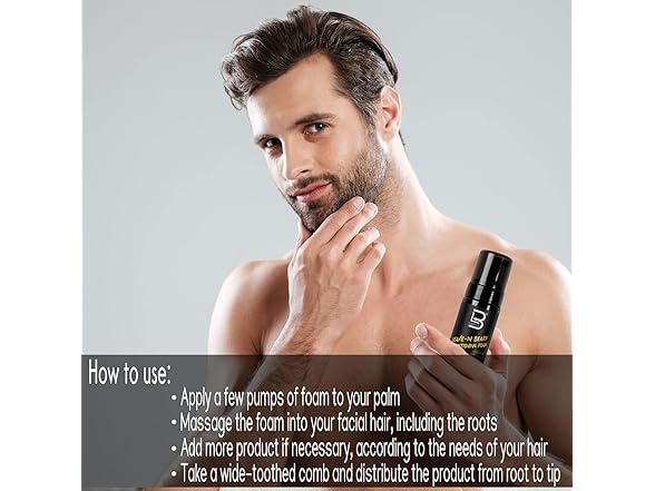 3PK Level 3 Leave-In Beard Conditioning Foam, 5 oz