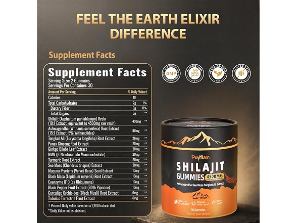 Shilajit Gummies Himalayan Shilajit
