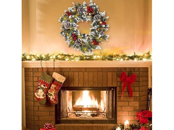 Christmas Wreath,20Inch Front Door Decor