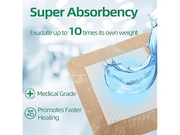 Jointown Foam Wound Care Dressing, Adhesive Silicone