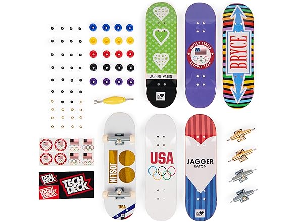 TECH DECK, Team USA Sk8 6-Pack