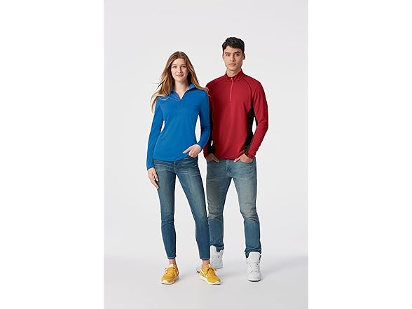 Clique Wmns Navy Half Zip