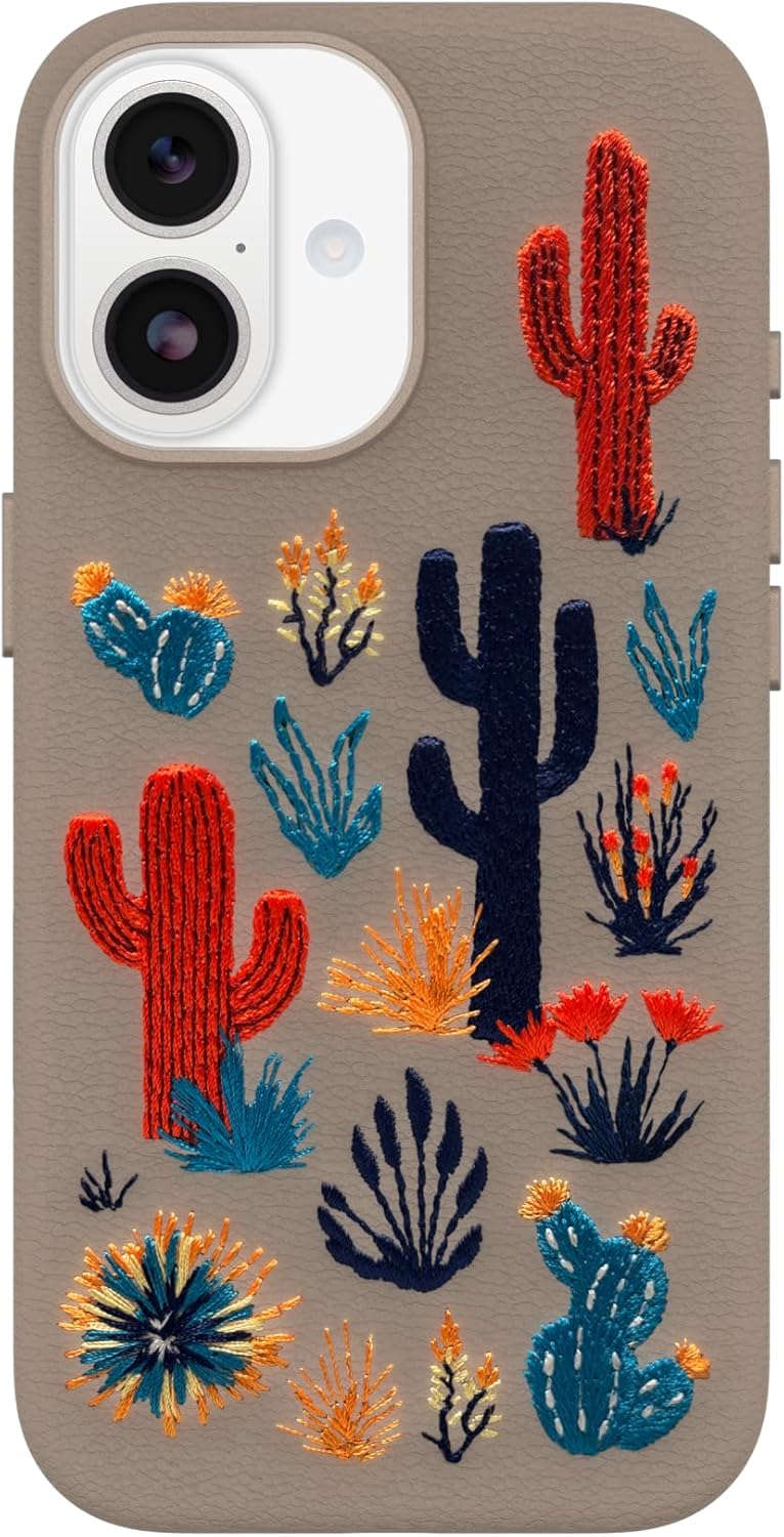 OtterBox iPhone 17 Symmetry Series Cactus Leather Embroidery Case - Gallery 9