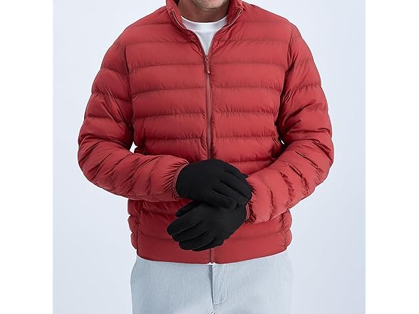 Isotoner Men Large Water Repellent Dual Gloves