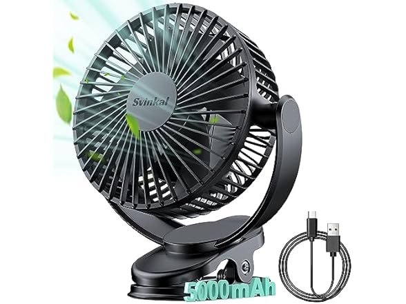 Svinkal Personal Clip on Fan Battery