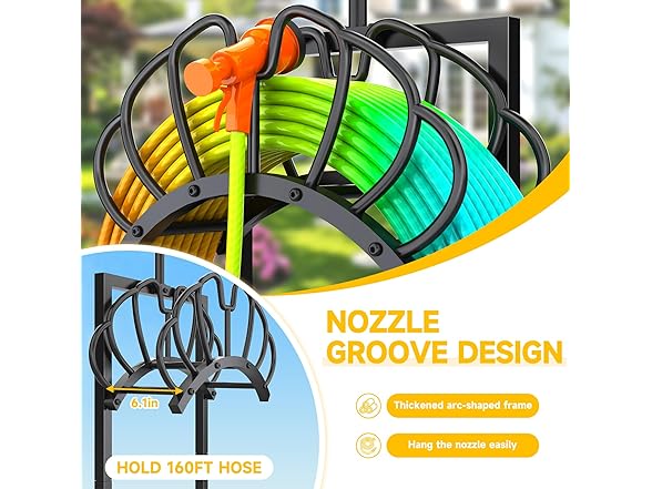 COZEER 2 In 1 Garden Hose Holder