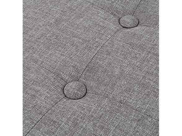 Lavish Home Folding Storage Ottoman - 30" Tufted