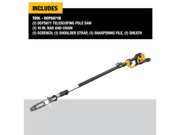 Dewalt DCPS671B FLEXVOLT 60V MAX 10 in. Pole Saw