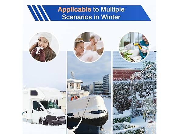 30ft RV Heated Water Hose to -40F