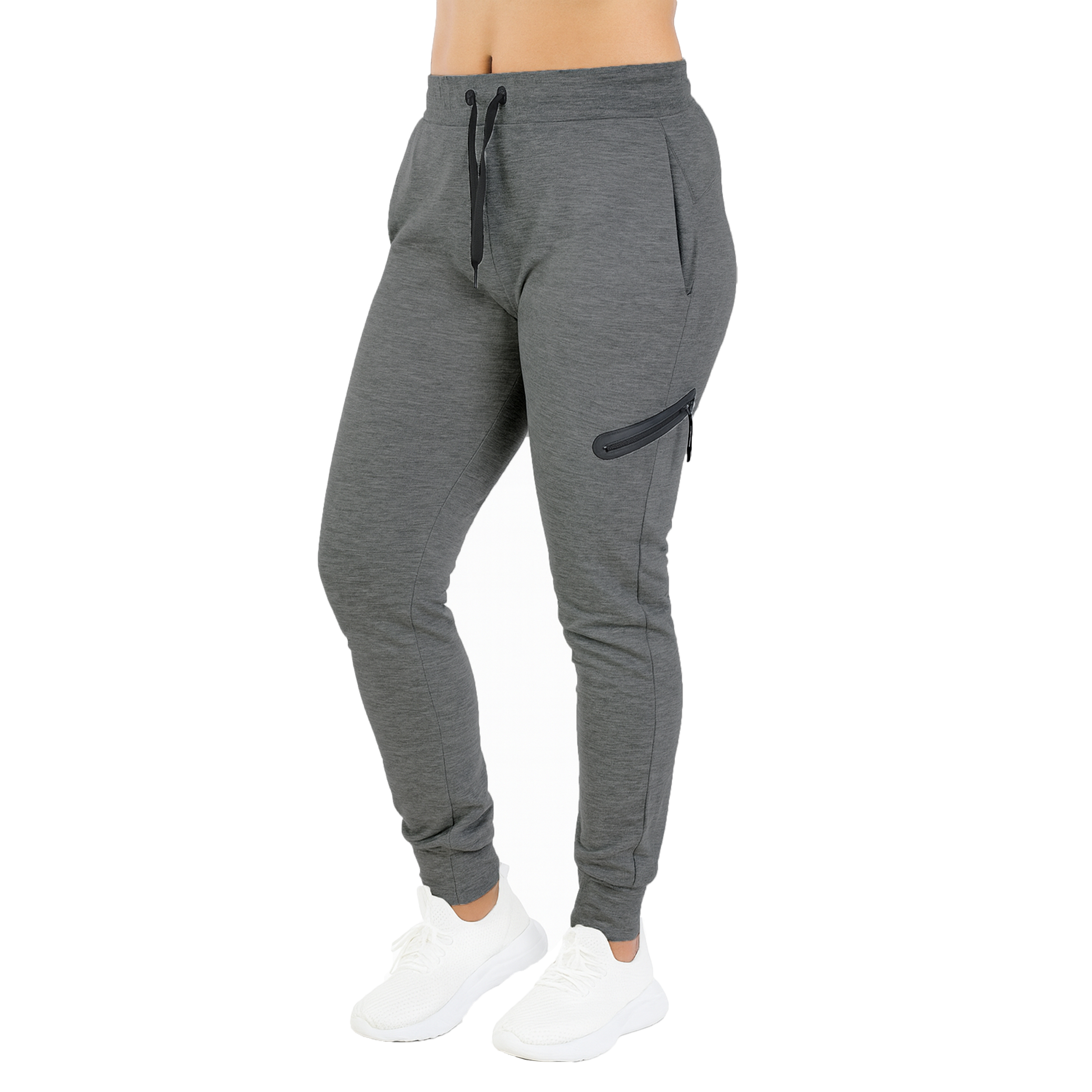 3Pk Asst Womens Tech Fleece Jogger Pants - Gallery 14