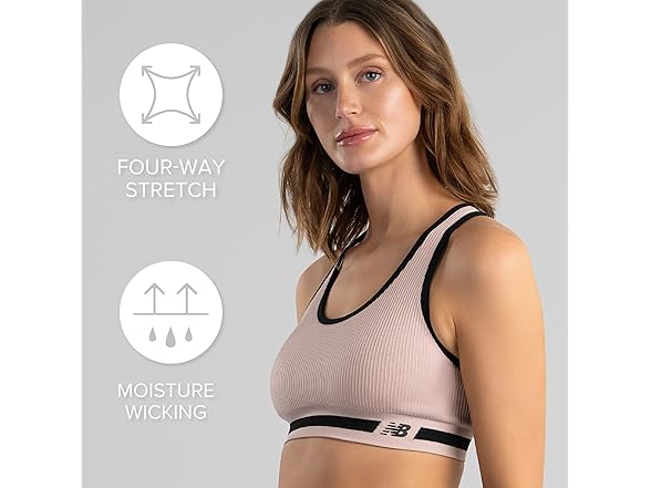 New Balance Sports Bra (XL) White