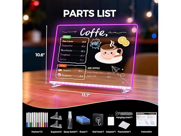 LED Drawing Board | 13.7x10.6in