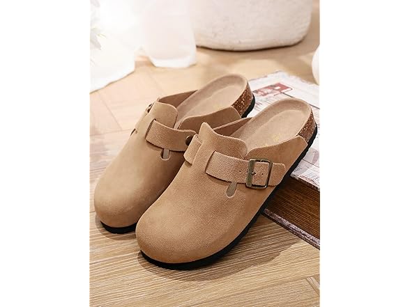 INTINEXT Men's and Women's Suede Clogs