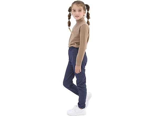 Girls Cotton Fleece Lined Leggings