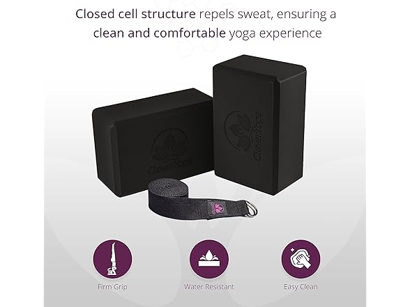 Yoga Blocks & Strap Set 2-Pack