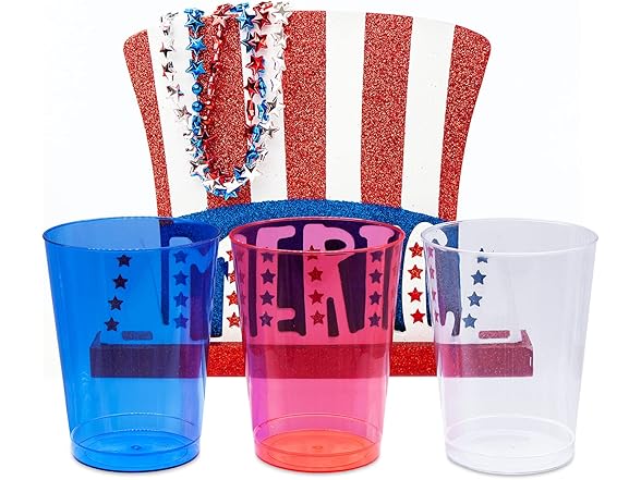 Party Essentials Disposable Party Cups, 10oz, 60 Count