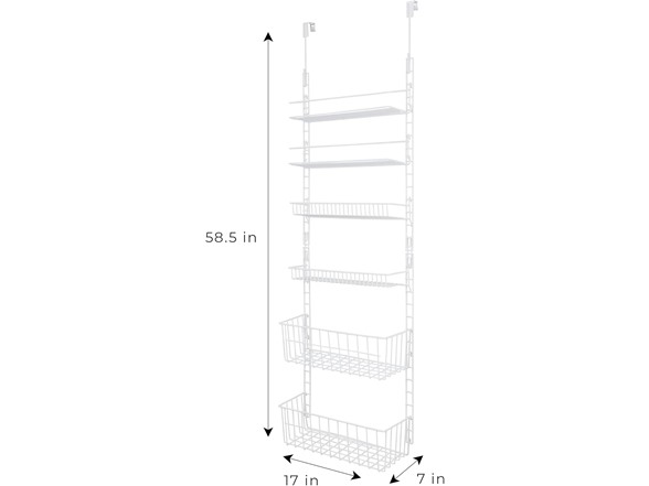 Smart Design Over The Door 6-Tier Adjustable Organizer