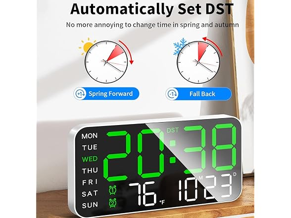 Sohodoo Led Digital Wall Clock