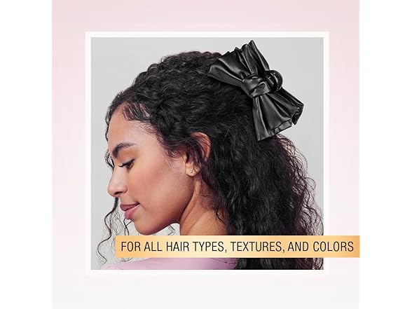 Scunci by Conair faux leather bow claw clip Black