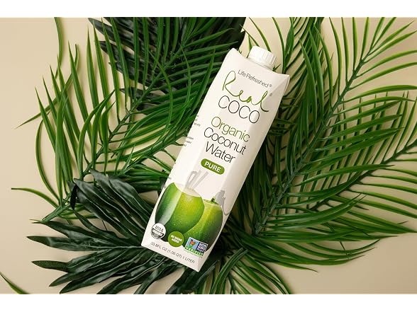 Real Coco Organic Pure Coconut Water (6-Pack 1L)