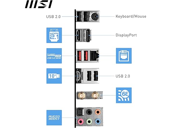 MSI PRO B760-P WiFi DDR4 ATX Motherboard