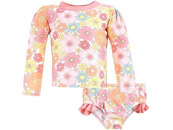 Hudson Baby Unisex Swim Rashguard Set
