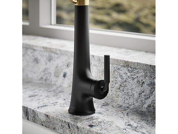 KOHLER K-23765-BMB Tone Faucet Sprayhead Black/Brass