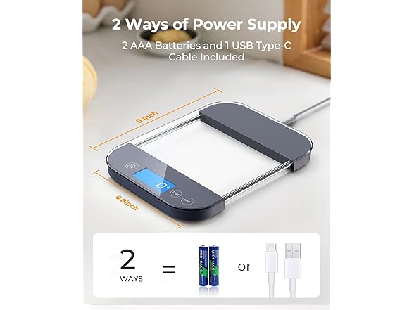 AZC Rechargeable Food Scale Digital