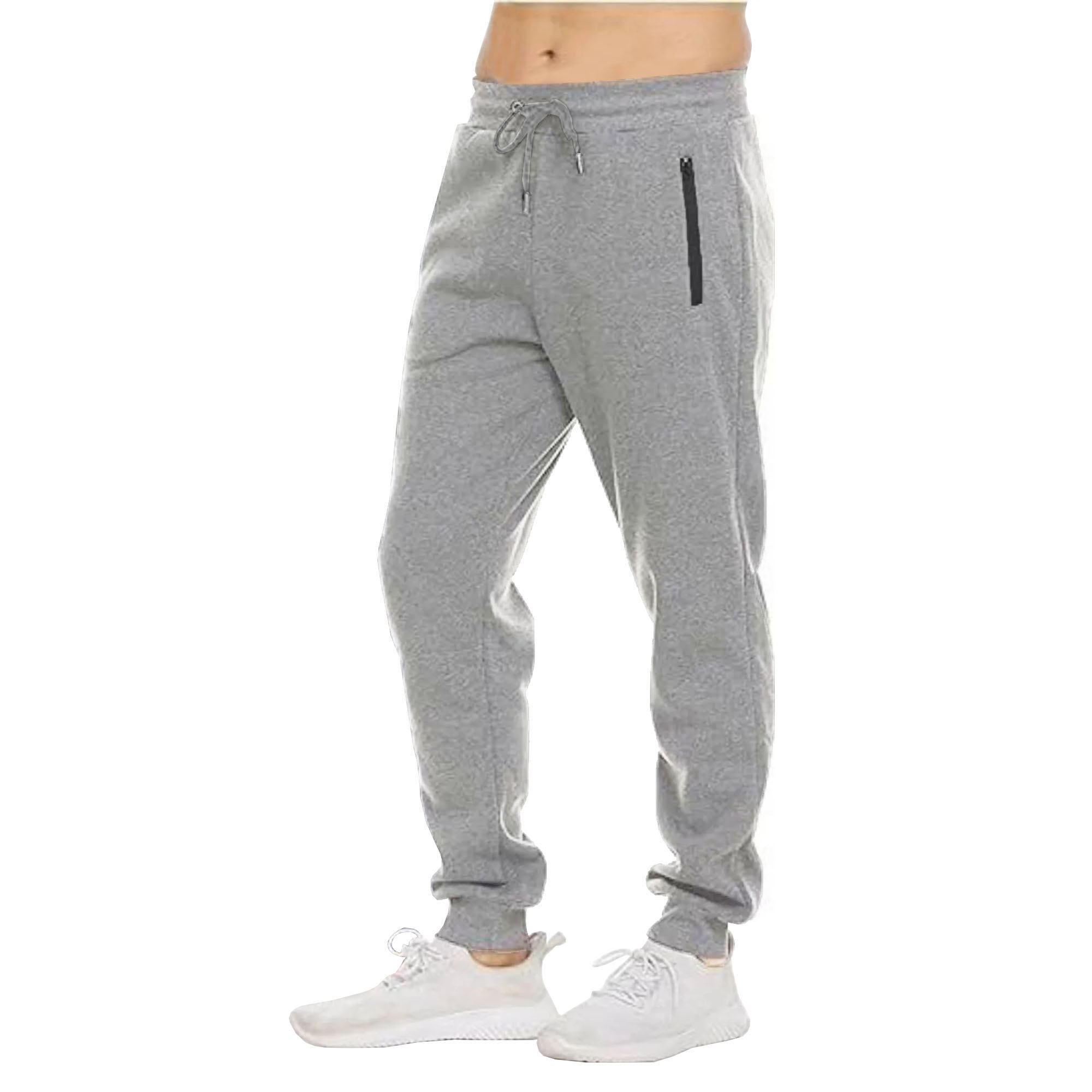 3Pk Mens Heavyweight Fleece Jogger Pants - Gallery 15