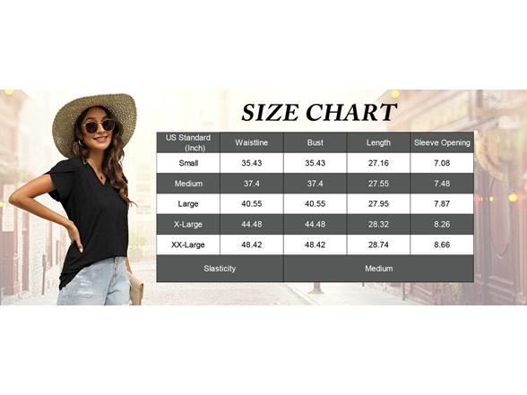 2 Pack Women's V Neck Casual T Shirt