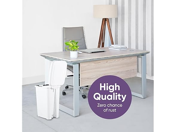 Superio Slim Step On Pedal Plastic Trash Can