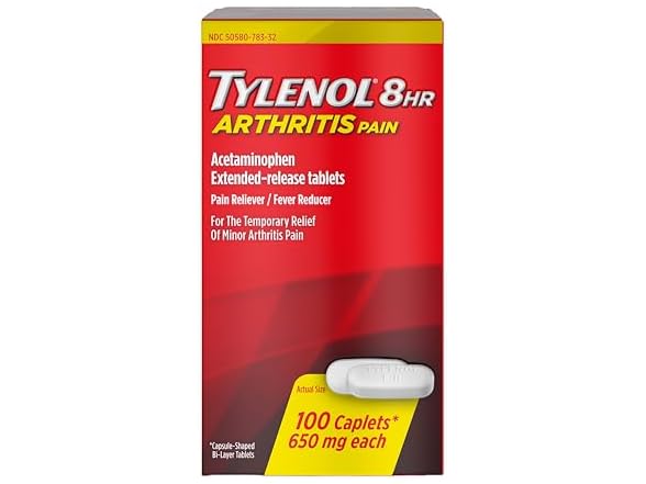 Tylenol 8Hour Extended Release Caplets 100ct