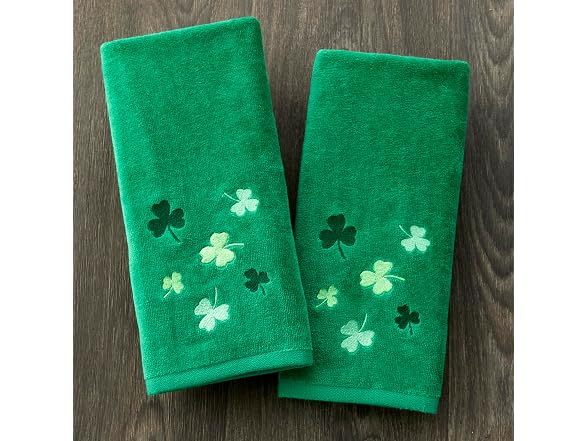 SKL Home St. Patrick's Day Tossed Shamrocks 100% Cotton