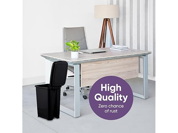 Superio Slim Trash Can with Foot Pedal – 2.5 Gallon 