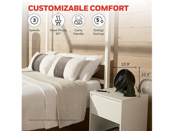 Honeywell HT-900 TurboForce Air Circulator Fan Black
