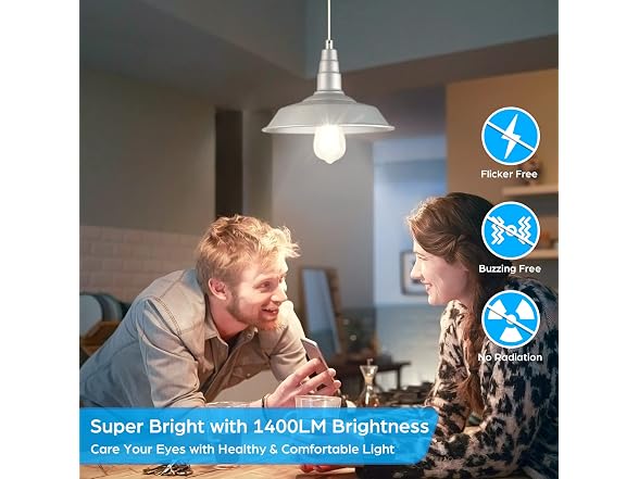 Sucolite 4-Pack Vintage E26 LED Edison Bulbs