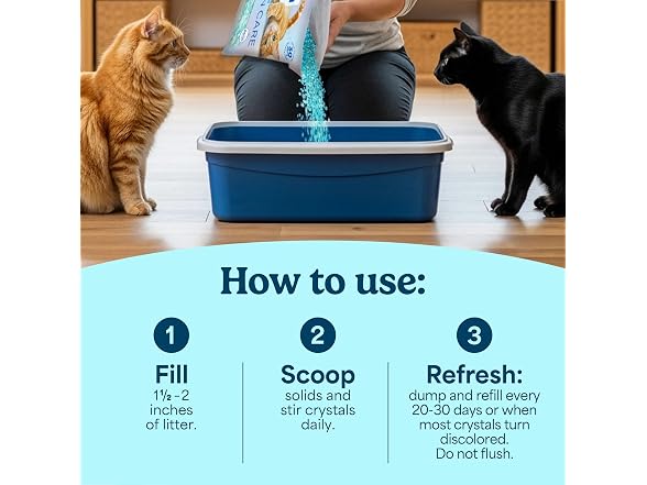 2PK Fresh Step Clean Care Crystal Cat Litter