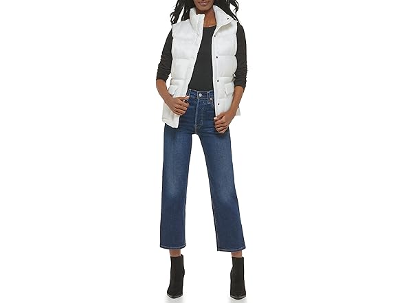 Levi's White Puffer Vest (L)