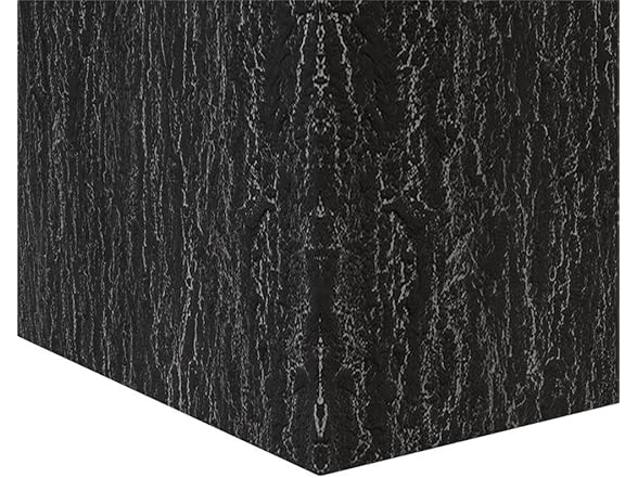 LeisureMod Verdura Stone Planter Black