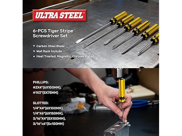 ULTRA STEEL TS0512CJ 6-Piece Screwdriver Set