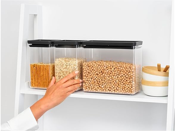 Brabantia TASTY+ Stackable Canister Set of Set of 3