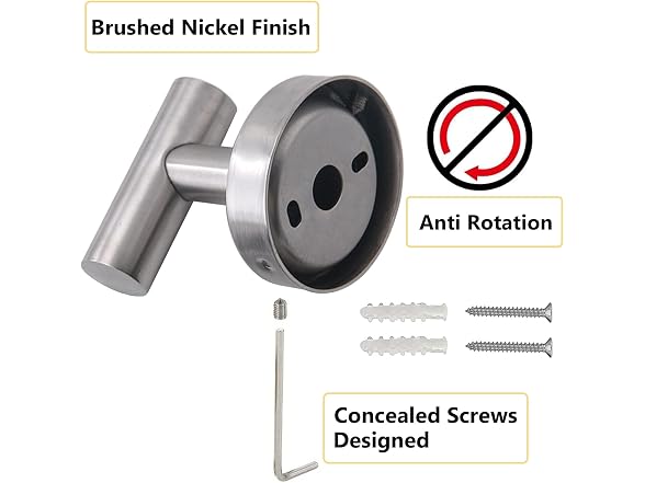 YSSILADI Silver Shower Hook for Bathroom,