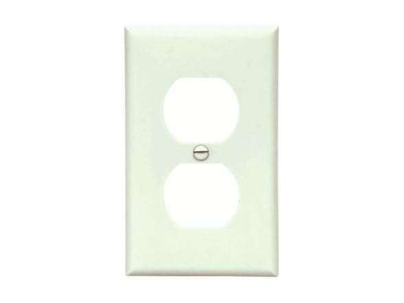 Receptacle Wall Cover Plate 1-Gang Duplex Nylon